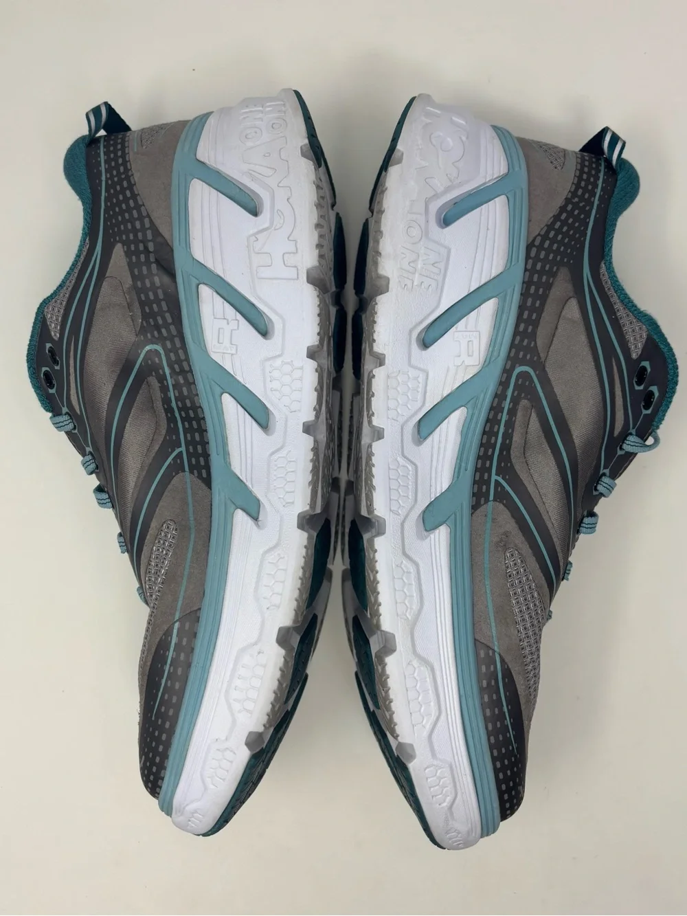 Hoka One One Conquest 3 Womens Sneakers Teal Gray Size 10